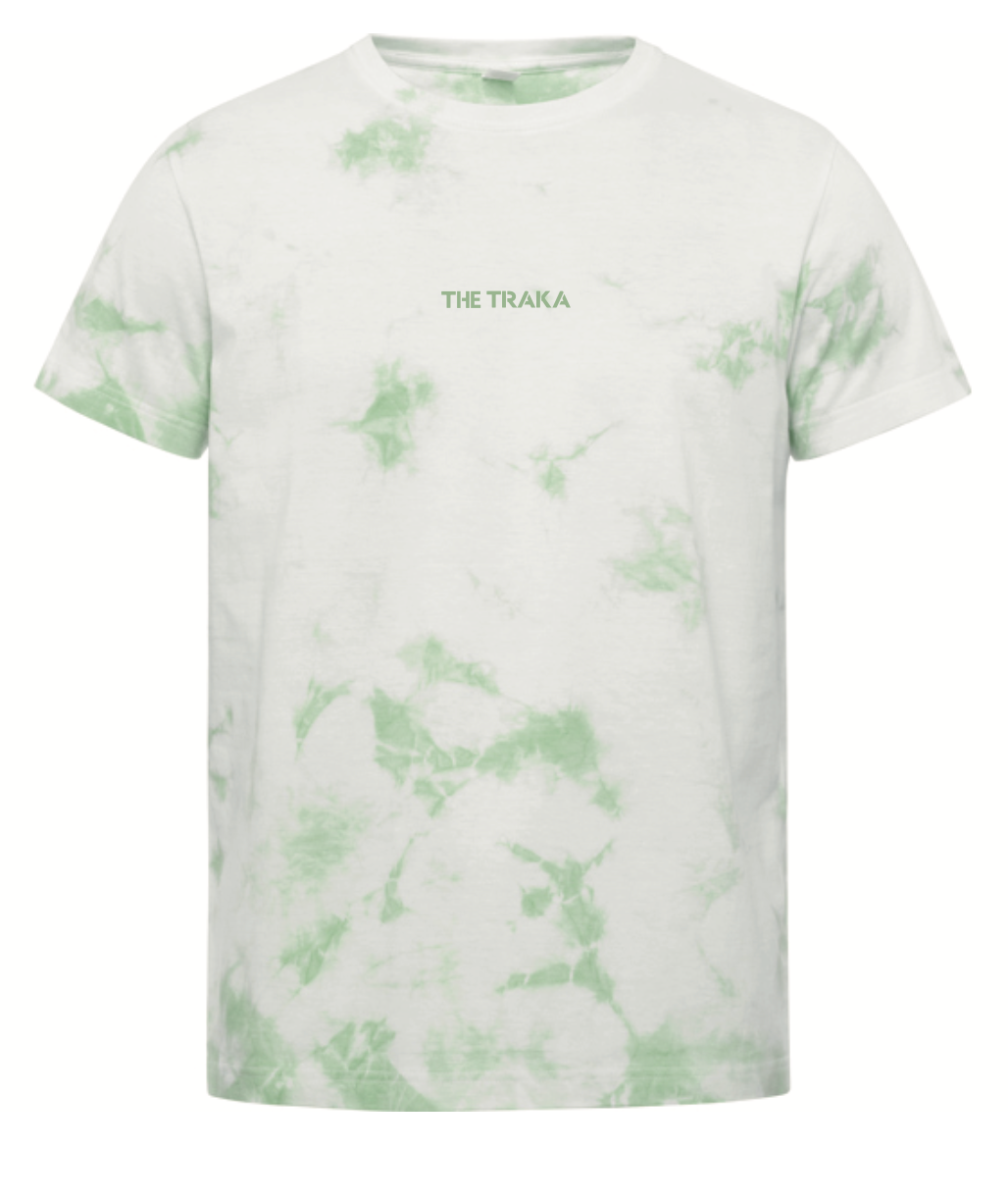 Tie Dye T-shirt Green Traka emboired