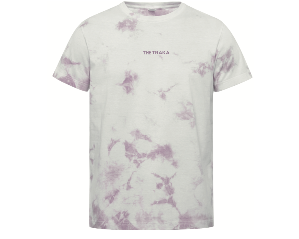 Tie Dye T-shirt Purple Traka emboired