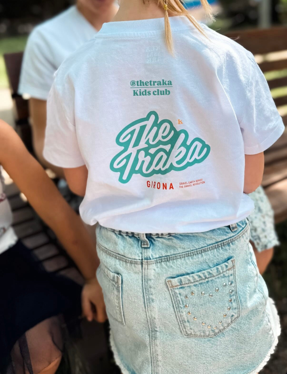Kids T-shirt White Traka Retro