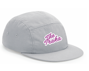 Five Panels Grey Cap Retro Traka