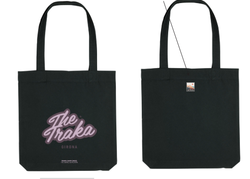 The Traka Tote bag retro + label black