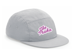 Five Panels Grey Cap Retro Traka