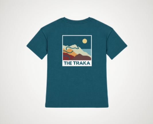 Kids T-shirt green mountains