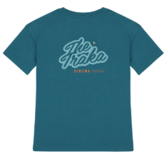 Kids T-shirt green retro