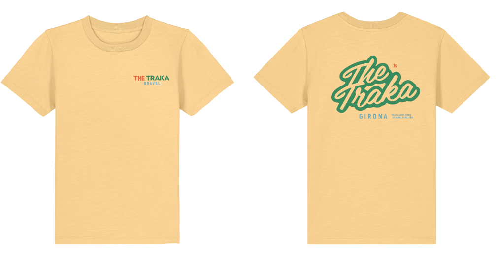 Kids T-shirt Ochre Traka Retro
