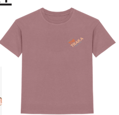 Kids T-shirt pink mountains