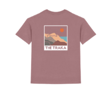 Kids T-shirt pink mountains