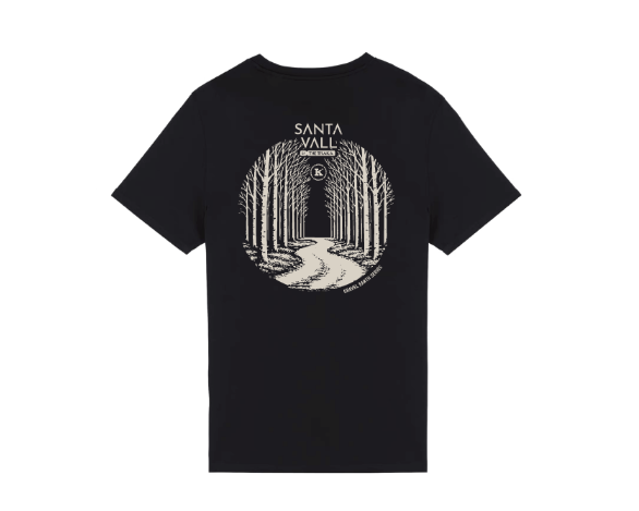 T-shirt BLACK unisex Santa Vall
