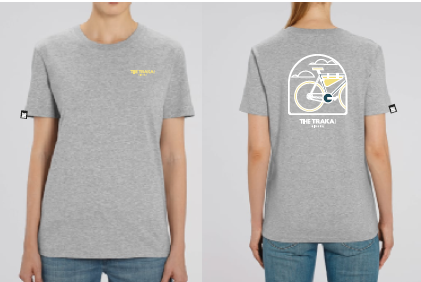 Unisex Grey T-shirt Bike