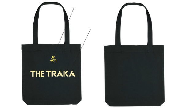 Flower Tote bag black